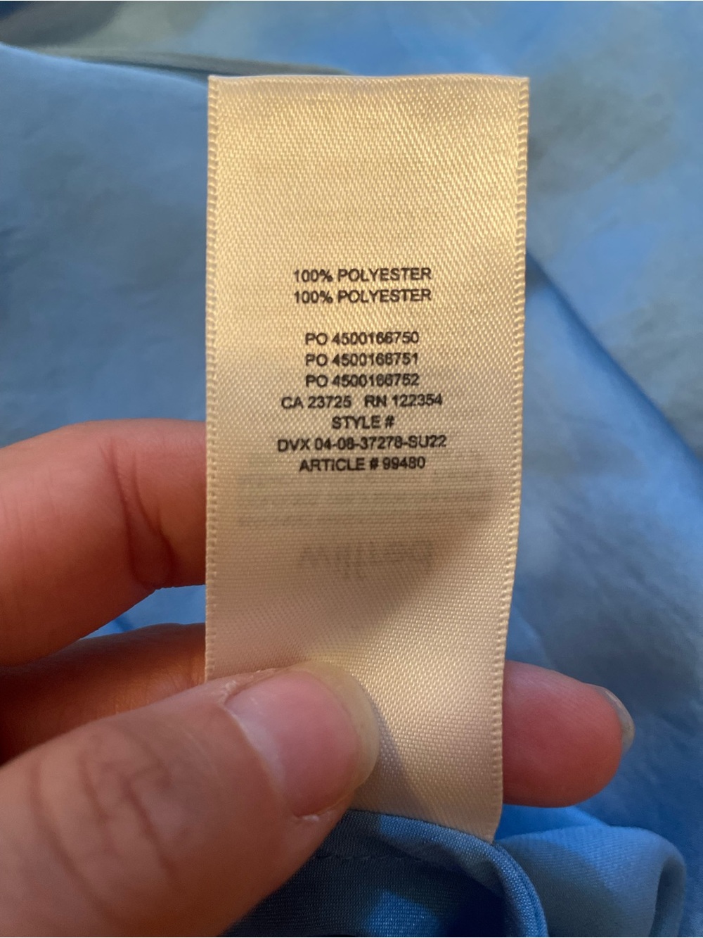 Wilfred Light Blue Satin Slip Dress - Picture 6 of 6